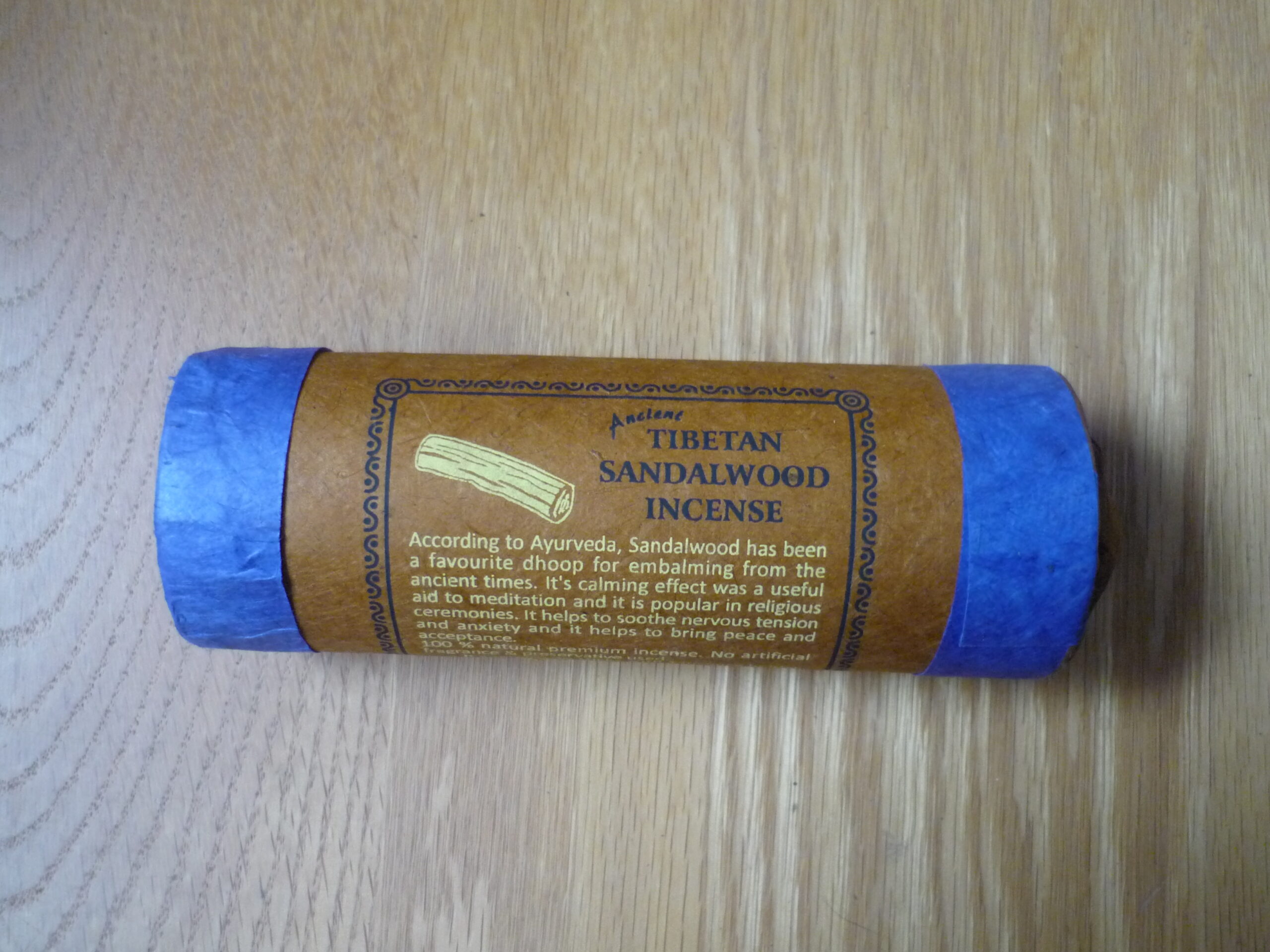 P1010788 Item: #753- Ancient Tibetan Sandalwood Incense.